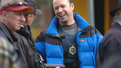 Donnie Wahlberg plays the polce negotiator in Spike TV's "The Kill Point," which was filmed in Market Square.
