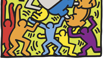 "Andy Mouse," painted by the late Keith Haring in 1986, is among a large selection of his works at The Andy Warhol Museum.