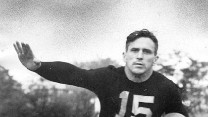 Johnny Blood McNally was a player-coach for the Pittsburgh Steelers, then known as the Pirates, from 1936-1939.