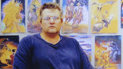 An Oct. 13, 2007, photo of convicted serial killer Keith Hunter Jesperson during an art show at Oregon State Penitentiary. Mr. Jesperson sent the photo to the Duquesne University students.