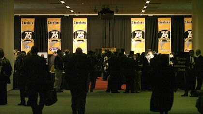 The Steelers 75th Season Gala at the David L. Lawrence Convention Center.
For more images from the Steelers' 75th Season Gala and the Post-Gazette's historical archive, please click the link "Steelers 75th Season Gala Slideshow" to the left.