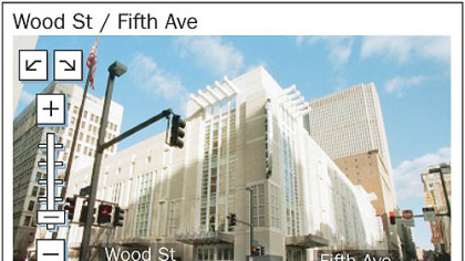 How a Pittsburgh intersection might look on the new site.