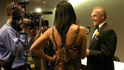 Former Steeler Rocky Bleier talks to the media at the Steelers 75th Season Gala at the David L. Lawrence Convention Center.