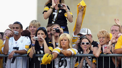 Women here lead the league in loving Steelers and football.