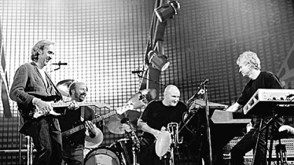 Today's Genesis == Mike Rutherford, left, Daryl Stuermer, Phill Collins and Tony Banks.