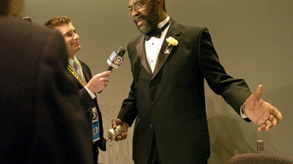 Former Steeler Joe Greene at the Steelers 75th Season Gala.