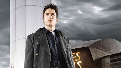 John Barrowman plays the invincible Capt. Jack Harkness in BBC America's "Torchwood."
John Barrowman stars in "Torchwood" on BBC America.