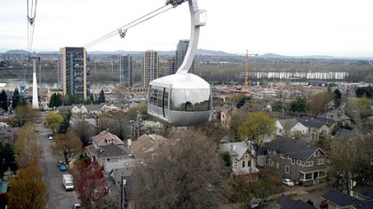 The new aerial tram was built to connect the reviving South Waterfront District with Marquam Hill, home of the Oregon Health & Science University campus. But travelers love the three-minute ride and one of the best views in Portland.