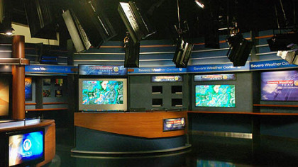 The weather center in the new WPXI news studio.