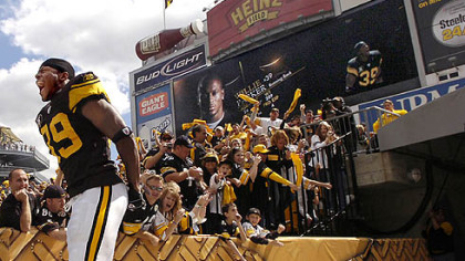 Running back Willie Parker ignites the crowd.