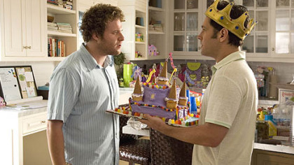 Paul Rudd, right, and Seth Rogen teamed up again this summer in the comedy "Knocked Up."