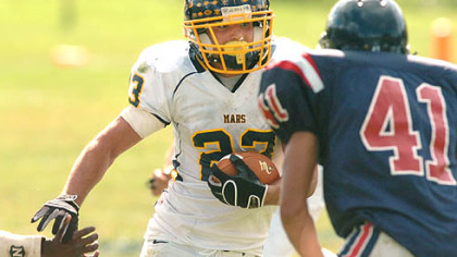 Mars coach Scott Heinauer on WPIAL rushing champion Bill Bair -- "I don't know if he understands the magnitude of what he's doing."
