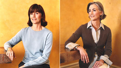 
"Going Gray" author Anne Kreamer's before-and-after pictures.