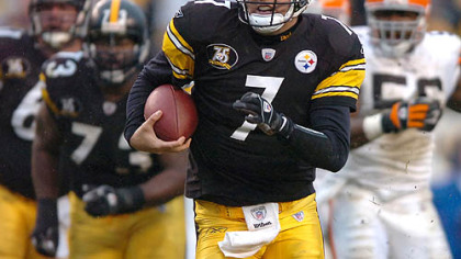 Ben Roethlisberger has officially run 18 times for 135 yards this season. (vs. Browns 11/11/2007)