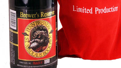 Penn Brewery's St. Nikolaus Bock Brewer's Reserve is 8 percent alcohol.
