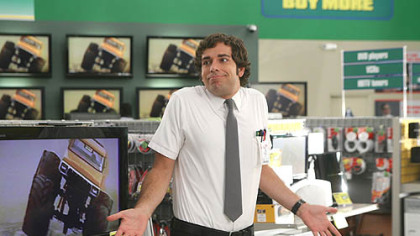 Zachary Levi's workplace in "Chuck" is a big box computer store.