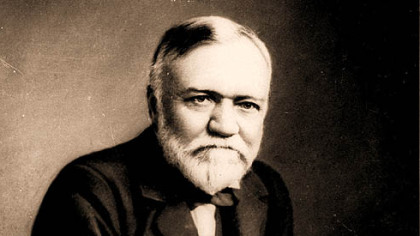 Steel magnate Andrew Carnegie in an undated file photo.