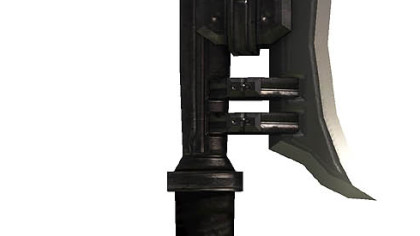This ornate and somewhat ceremonial weapon uses a gravitational field effect and is used only by high-ranking Brutes.