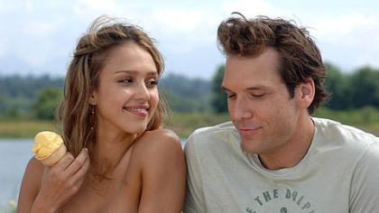 Jessica Alba is the woman of Dane Cook's dreams in "Good Luck Chuck."