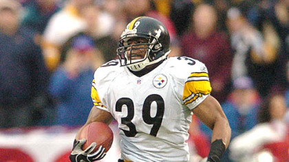 Fast Willie Parker leads the AFC with 925 yards rushing.